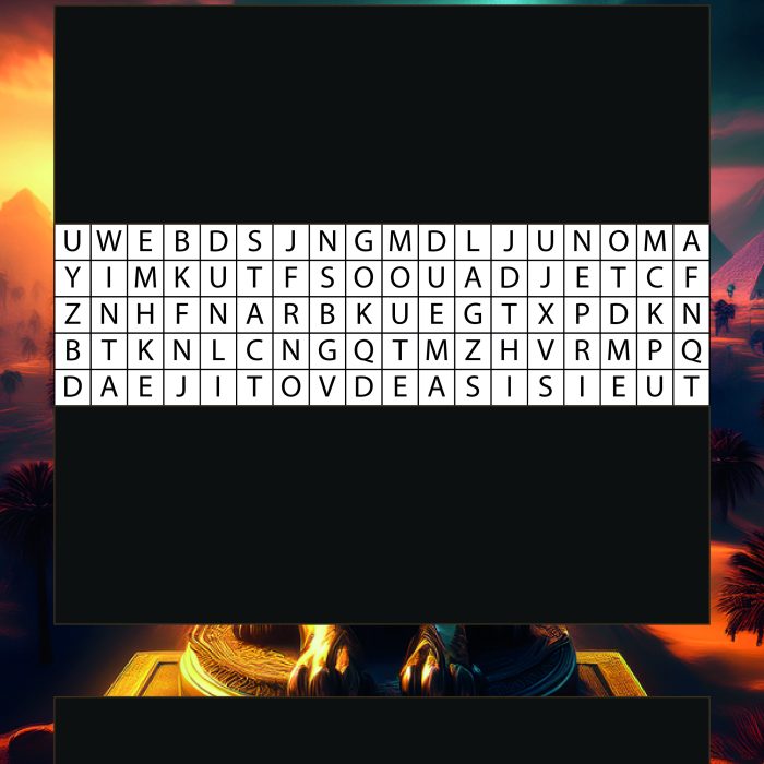 1> Egypte   -        Mots cachés divinités